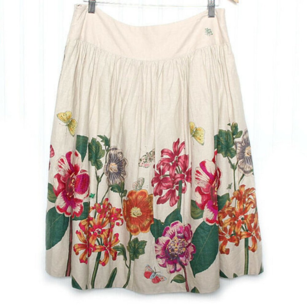 Meadow Rue - Floral Midi Skirt